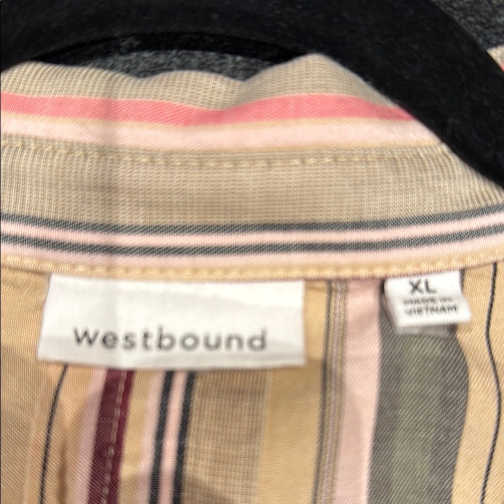 Westbound Multicolor Striped Button Down Shirt - image 2